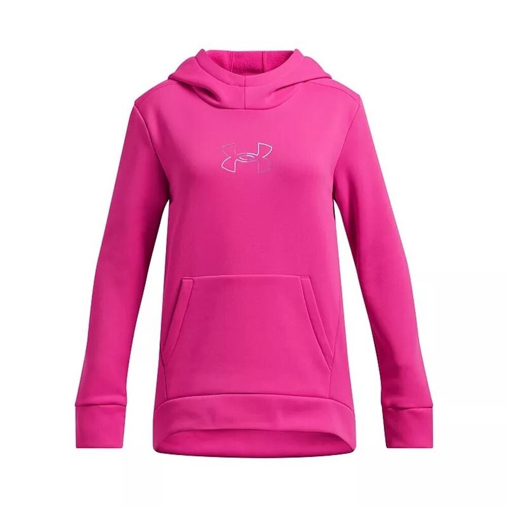 Under Armour Hoodie UA Armour Fleece Pink Hoodie Size Small for Girls